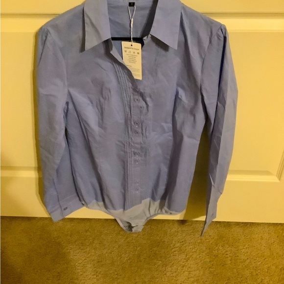 NWT…SOOJUN….BUTTON DOWN SHIRT(bodysuit) - Picture 1 of 6